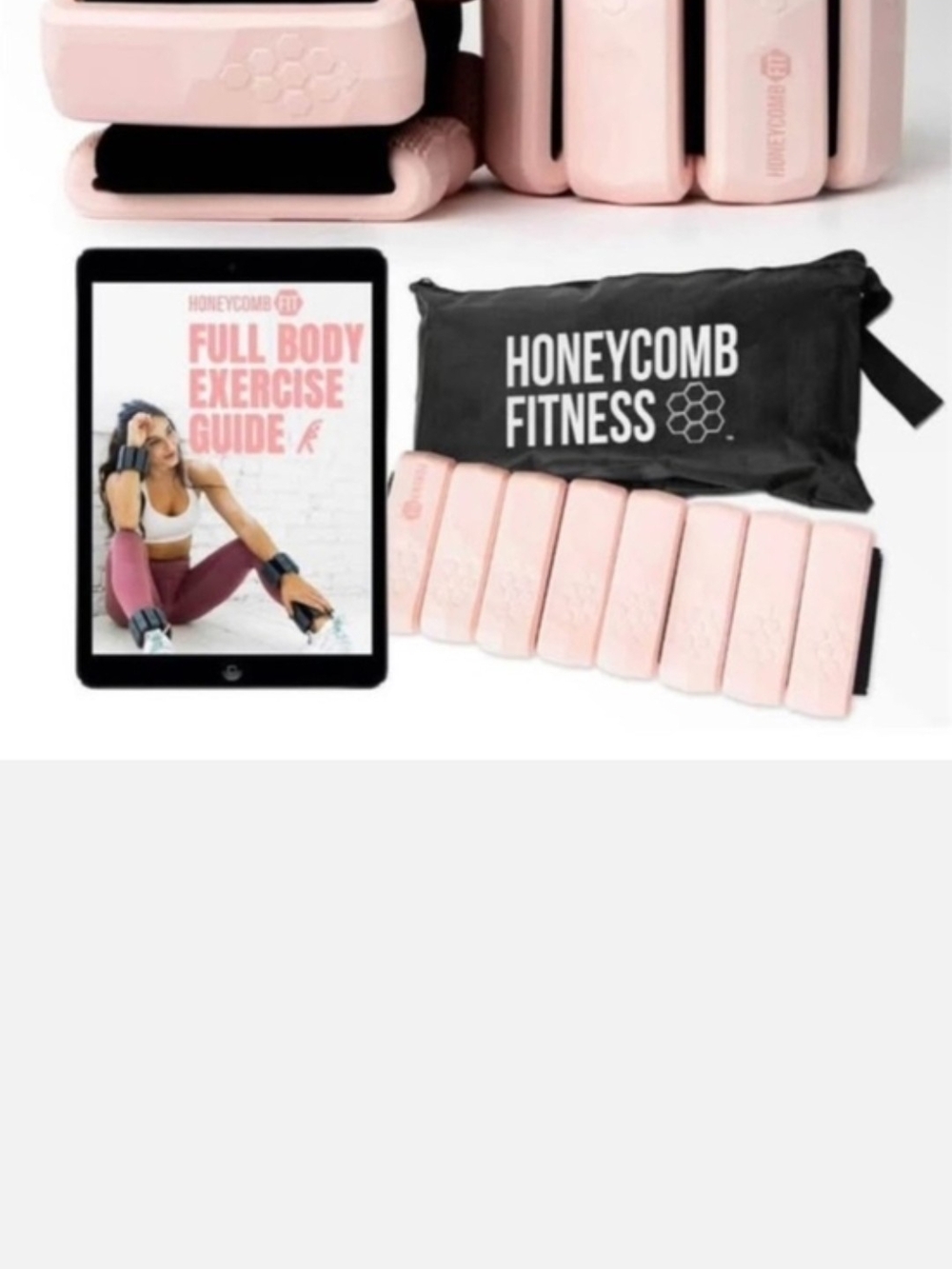 Pink 1lb Weights (Set Of 2) For Walking Or The Gym With Carrying Case